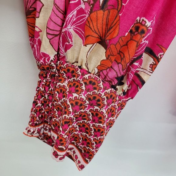 Chico's Pink Floral Button Down Shirt - Picture 7 of 14